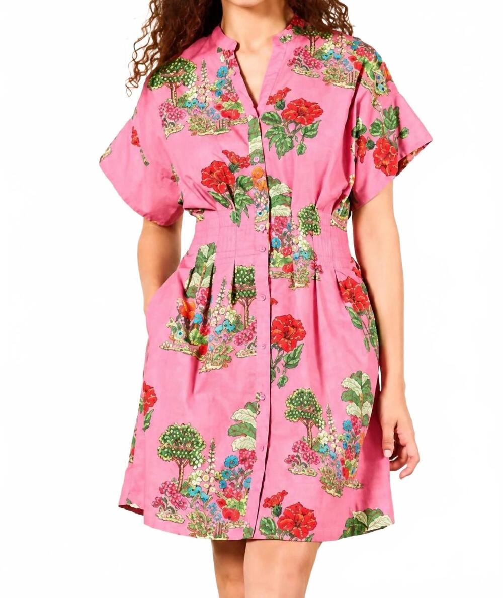 NEW MAUDE VIVANTE yana mini dress in pink isles